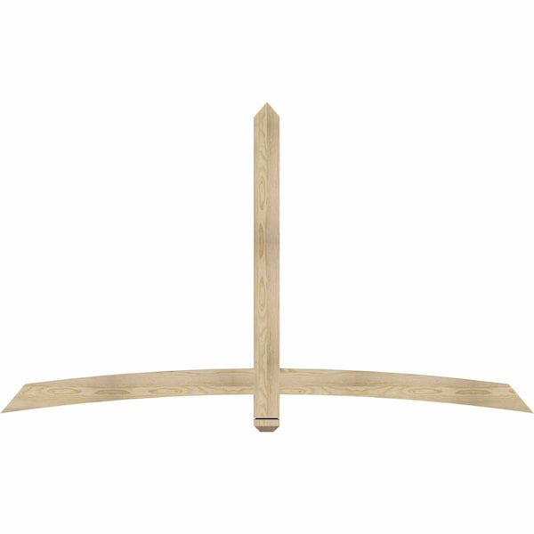 Ekena Millwork Bellingham Rough Sawn Timber Gable Bracket, Douglas Fir, 84"W x 49"H x 2"D x 4"F, 14/12 Pitch GBW084X49X0204BEL00RDF - main